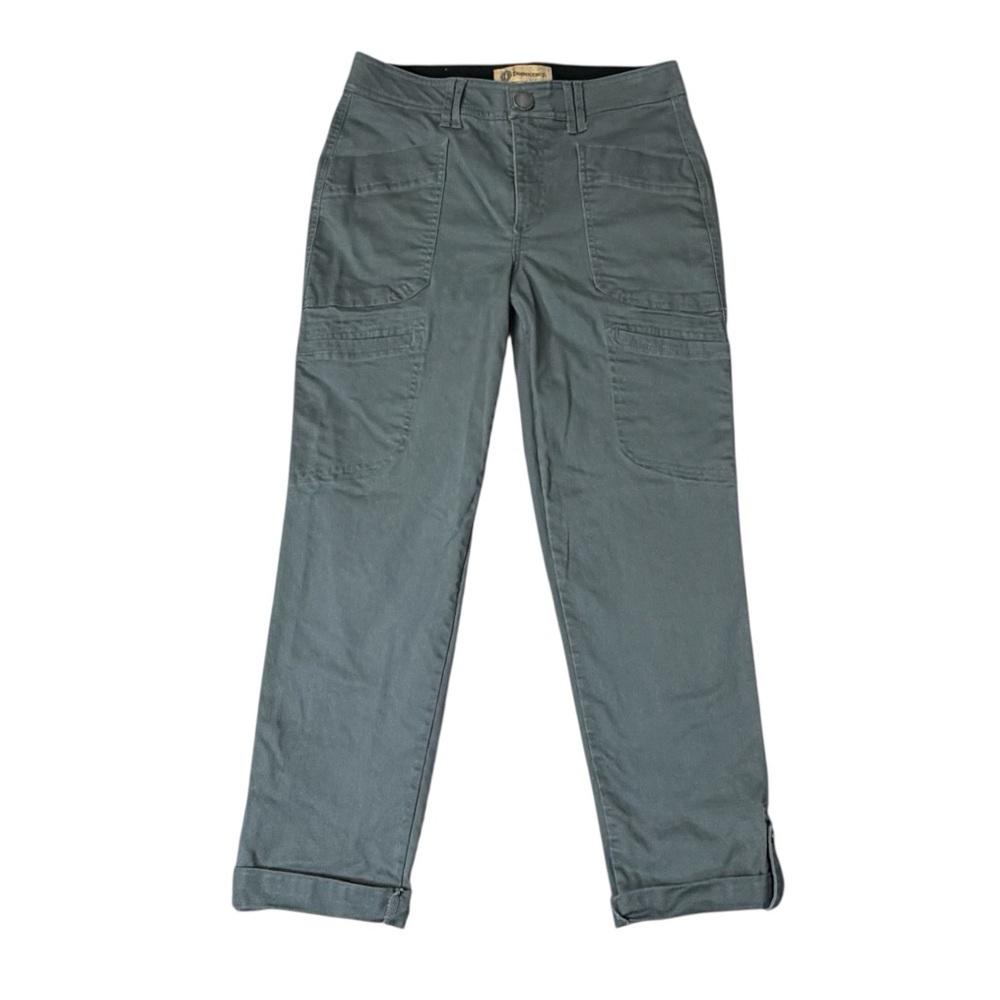 Democracy “Ab” technology Slim Cargo Utility Ankle Pants. Green Size 6 #2079 - Picture 2 of 8